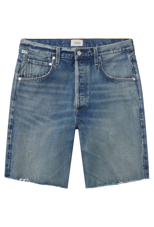 Blue denim shorts. transparent background