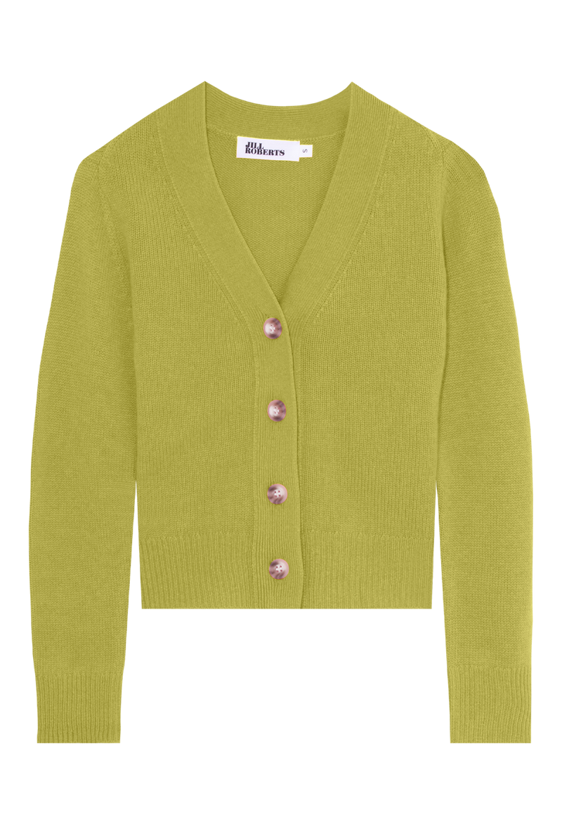 Shrunken V-Neck Cardigan