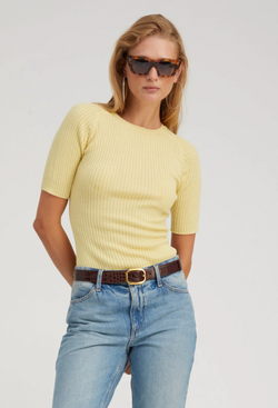 Cashmere Mid Sleeve Crewneck