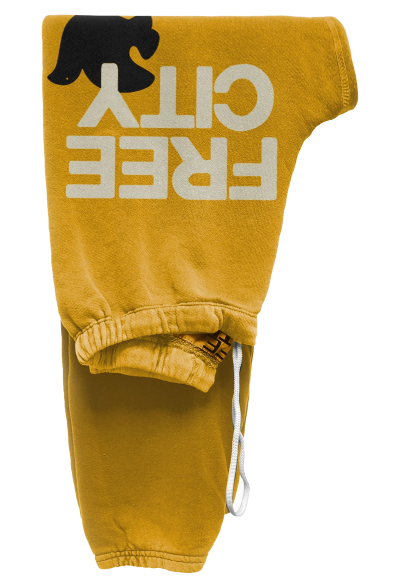 Large Sweatpant Yellow Plant