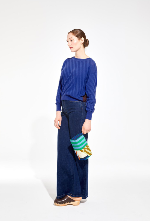 Elba Shibuya Blue Travel Pouch