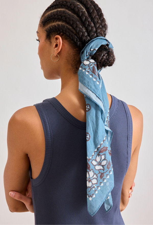 Bandana Hibiscus Scarf