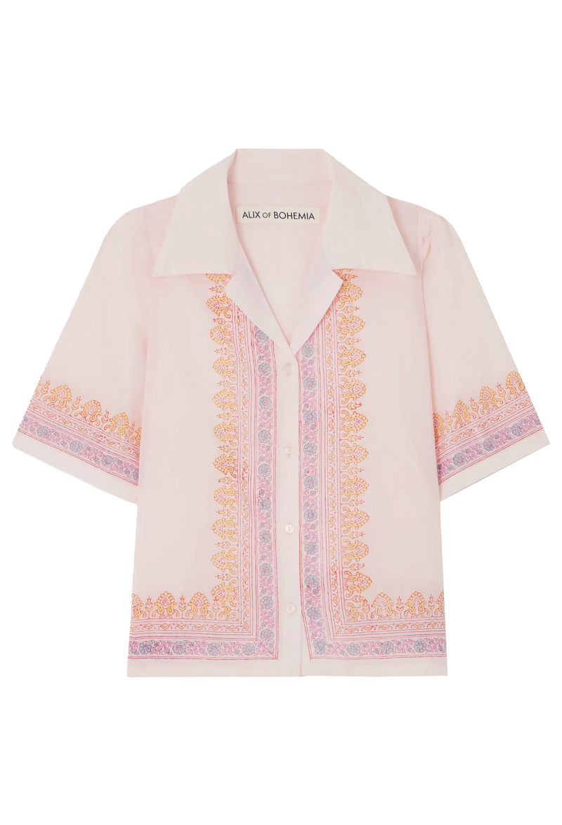 Ophelia Blush Lattice Shirt