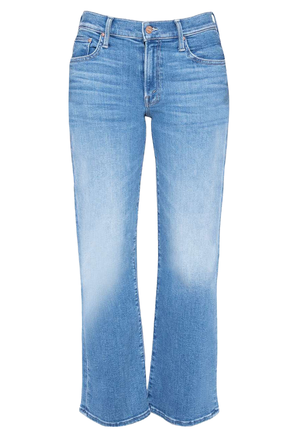 blue jeans cropped at the ankle. transparent background