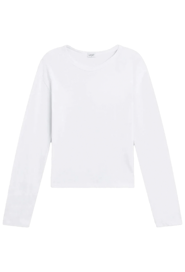 a white long sleeve t-shirt. transparent background.