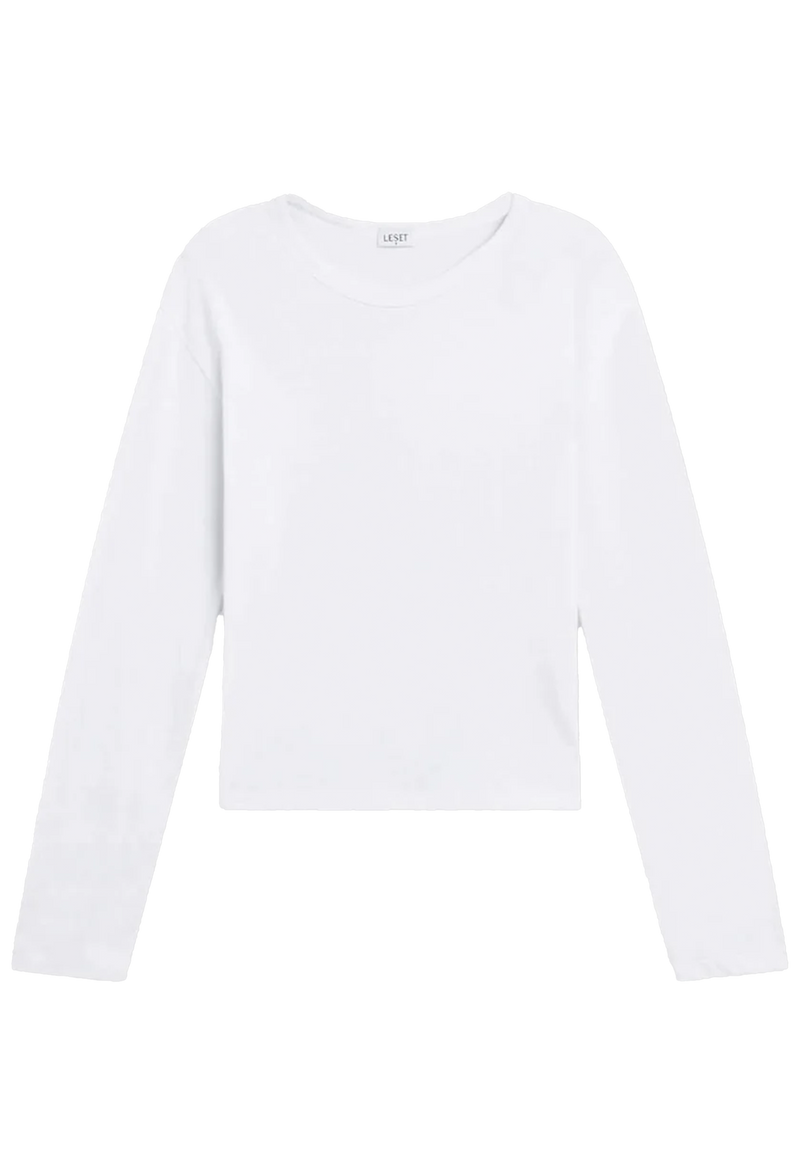 a white long sleeve t-shirt. transparent background.