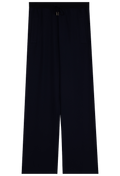a navy drawstring waistband pant. transparent background