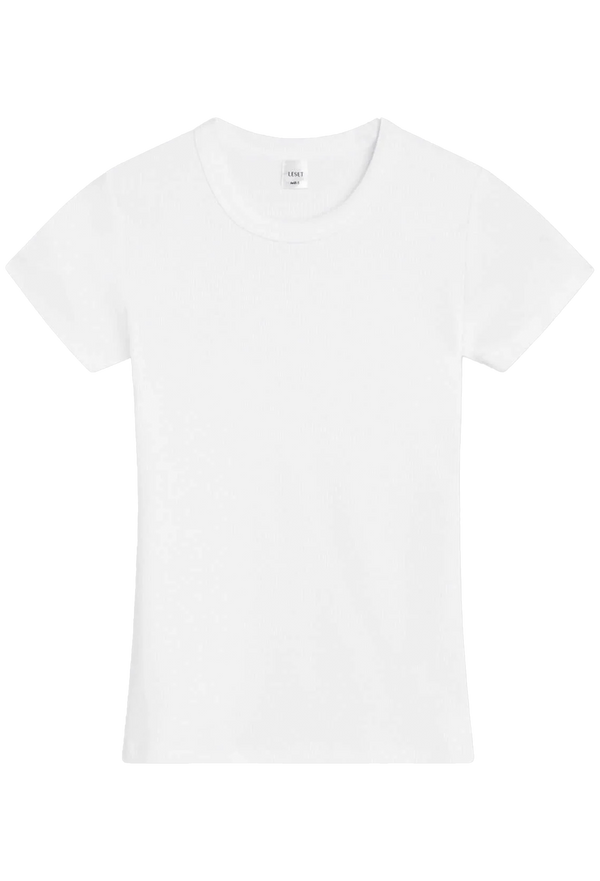 Plain white t-shirt on a transparent background