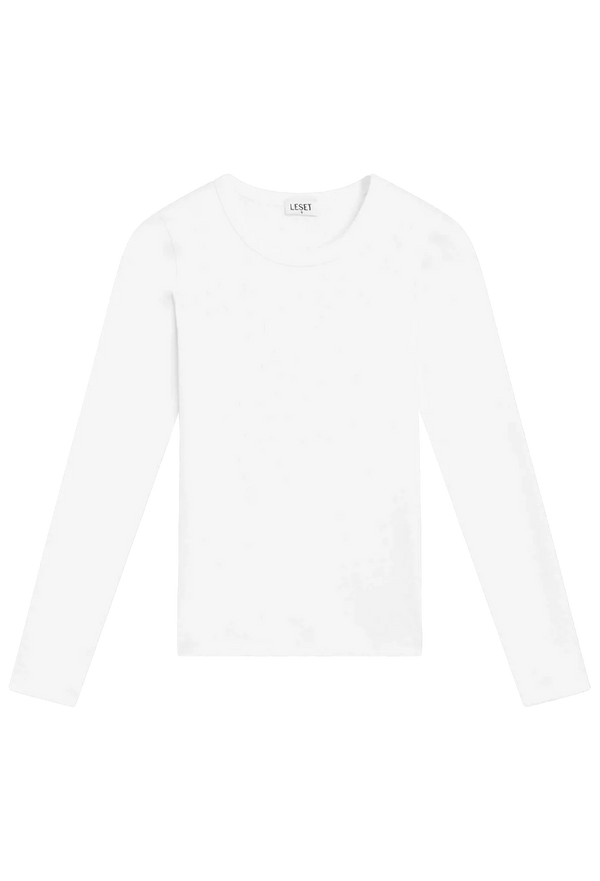 White long-sleeve shirt on a white background
