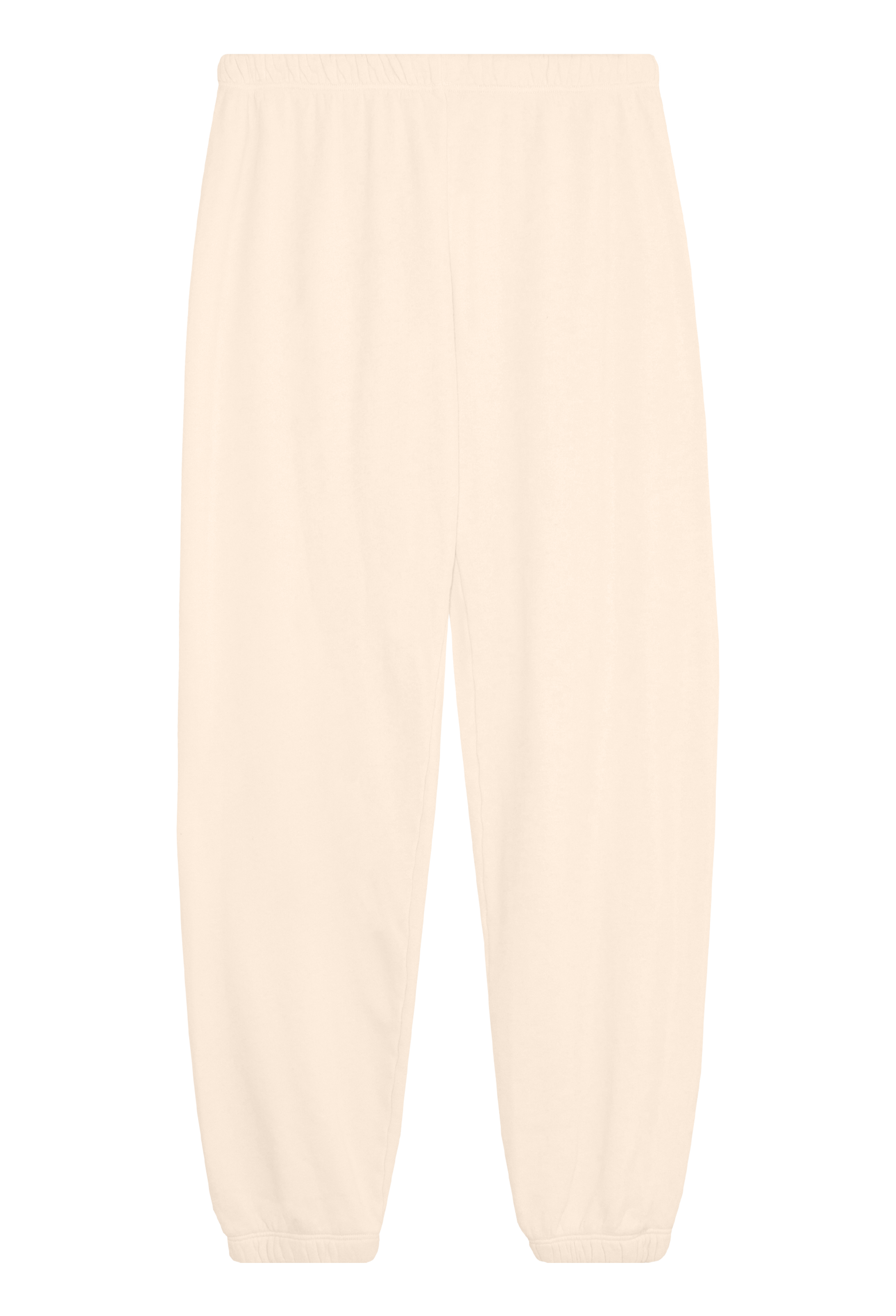 pastel yellow sweatpants on a transparent background