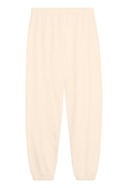 pastel yellow sweatpants on a transparent background