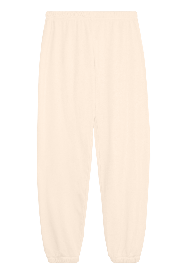 pastel yellow sweatpants on a transparent background
