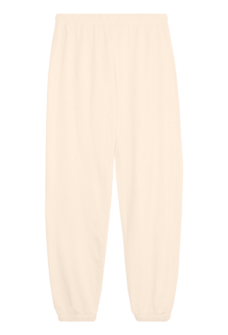pastel yellow sweatpants on a transparent background
