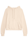 pastel yellow hoodie with a yellow drawstring on a transparent background