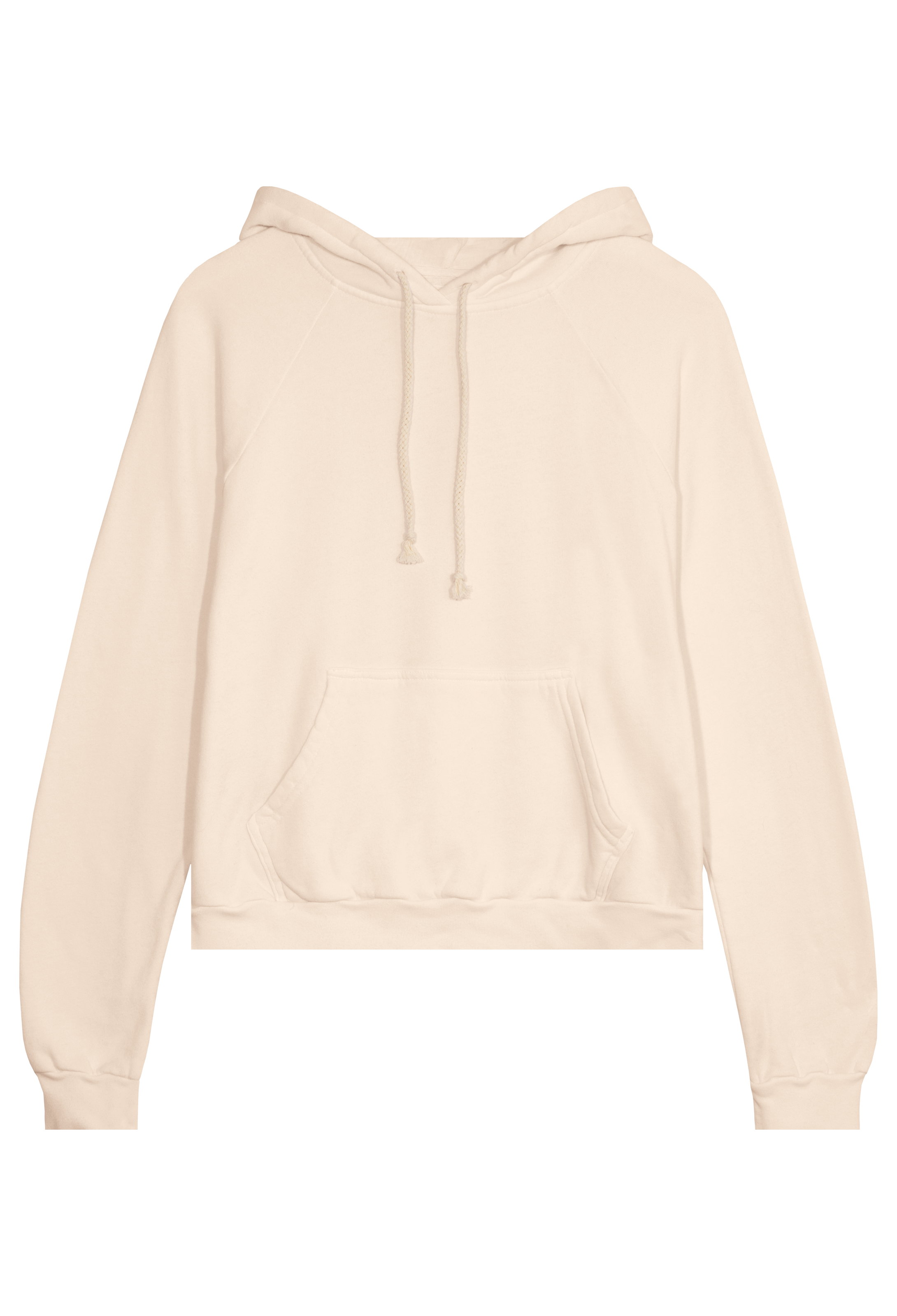 pastel yellow hoodie with a yellow drawstring on a transparent background