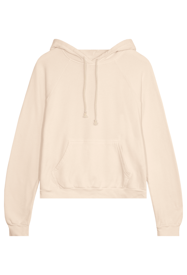 pastel yellow hoodie with a yellow drawstring on a transparent background