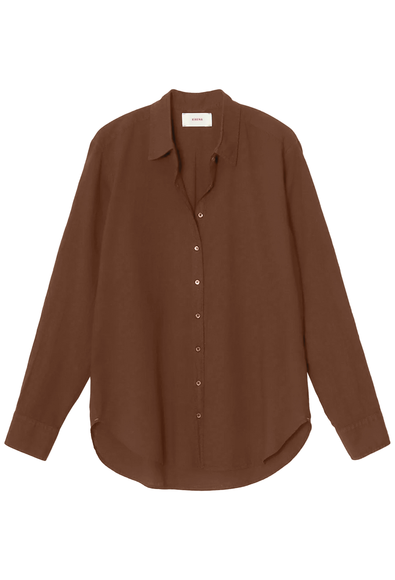 Brown shirt on a transparent background