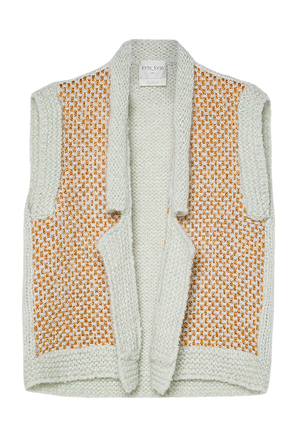 Natté Tweed Bouclé Vest