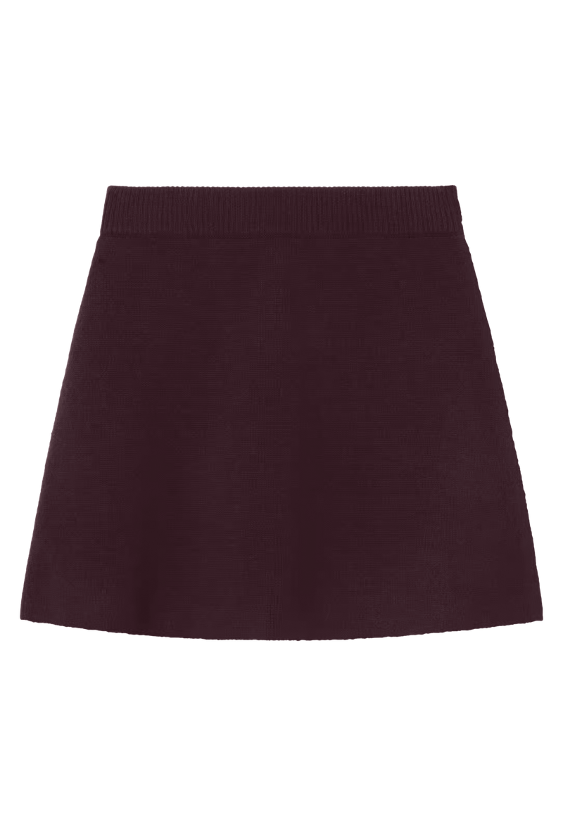 dark maroon skirt on a transparent background