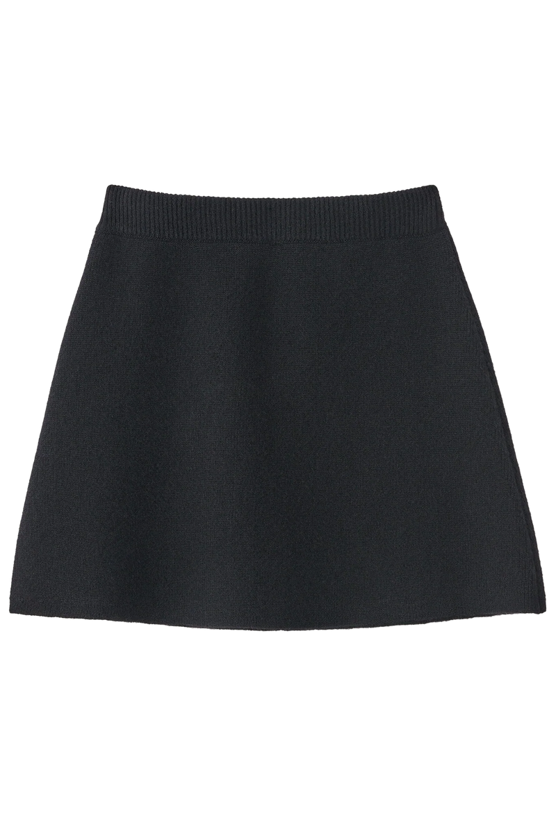 Black skirt on a transparent background