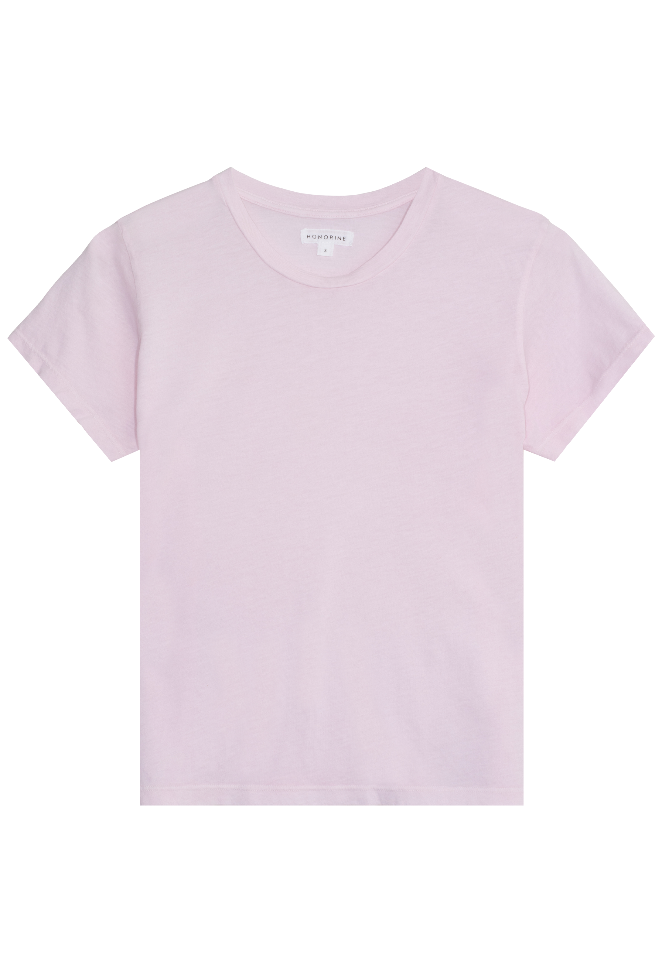 Light pink t-shirt on a transparent background