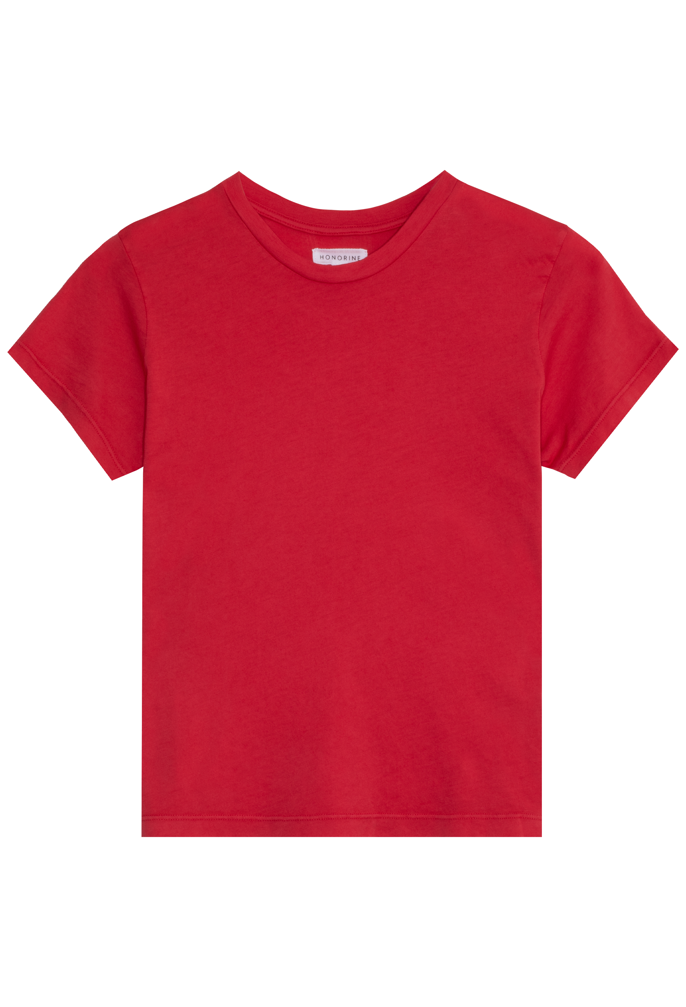Red t-shirt on a transparent background