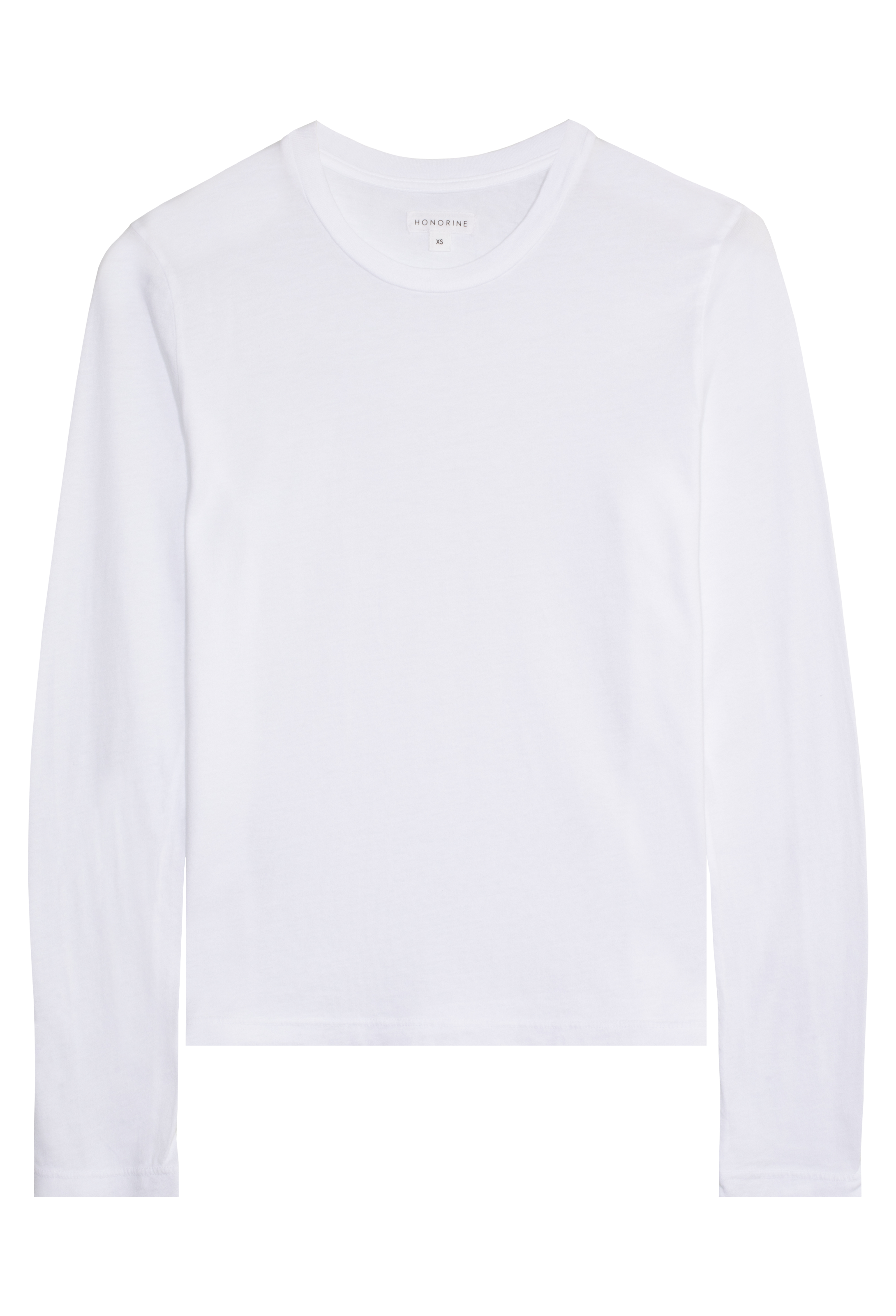 White long-sleeve shirt on a transparent background