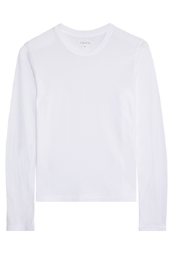 White long-sleeve shirt on a transparent background