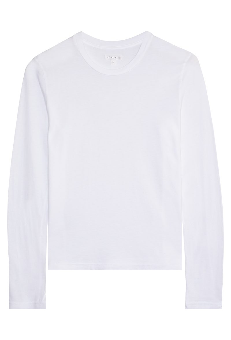 White long-sleeve shirt on a transparent background