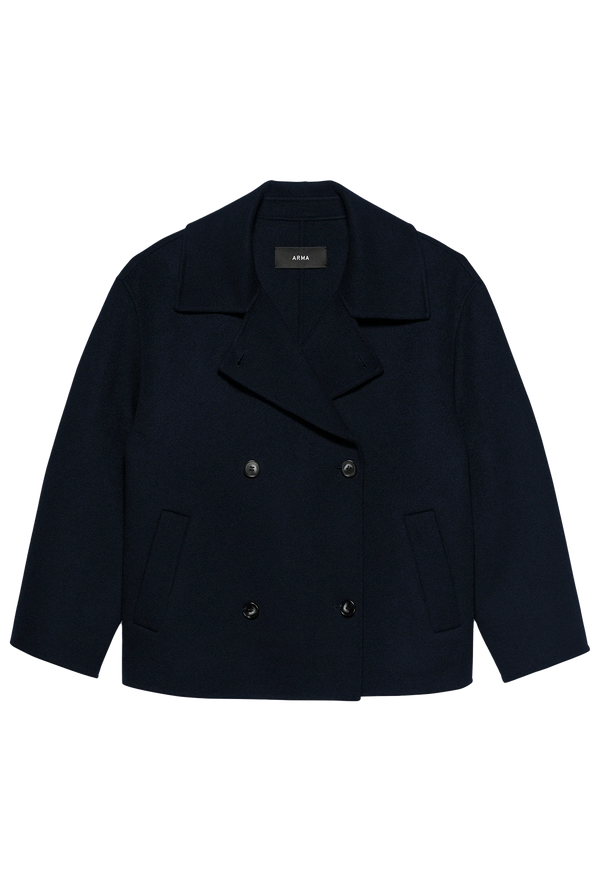 dark blue coat on a transparent background