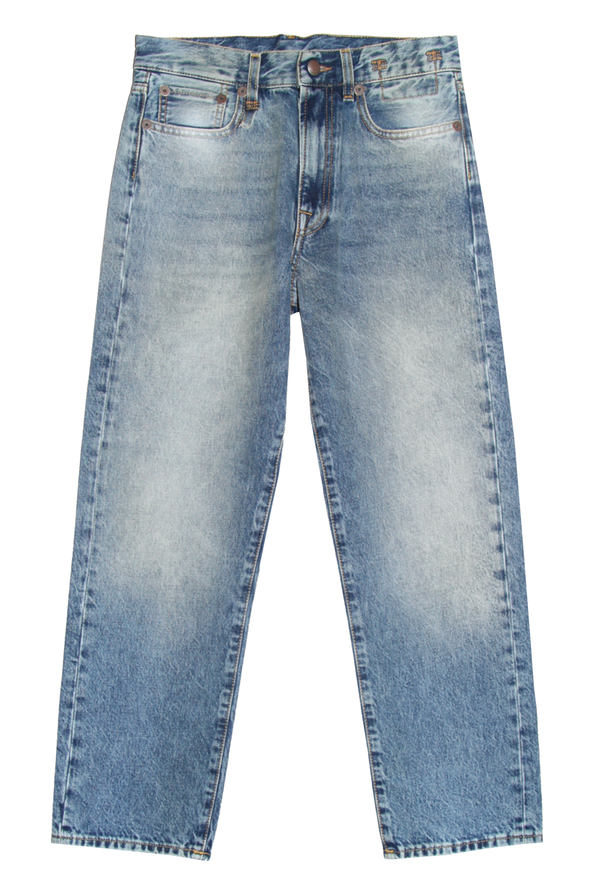 Pair of blue jeans on a transparent background