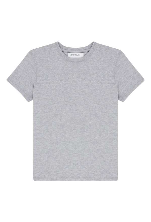 Gray t-shirt on a white background