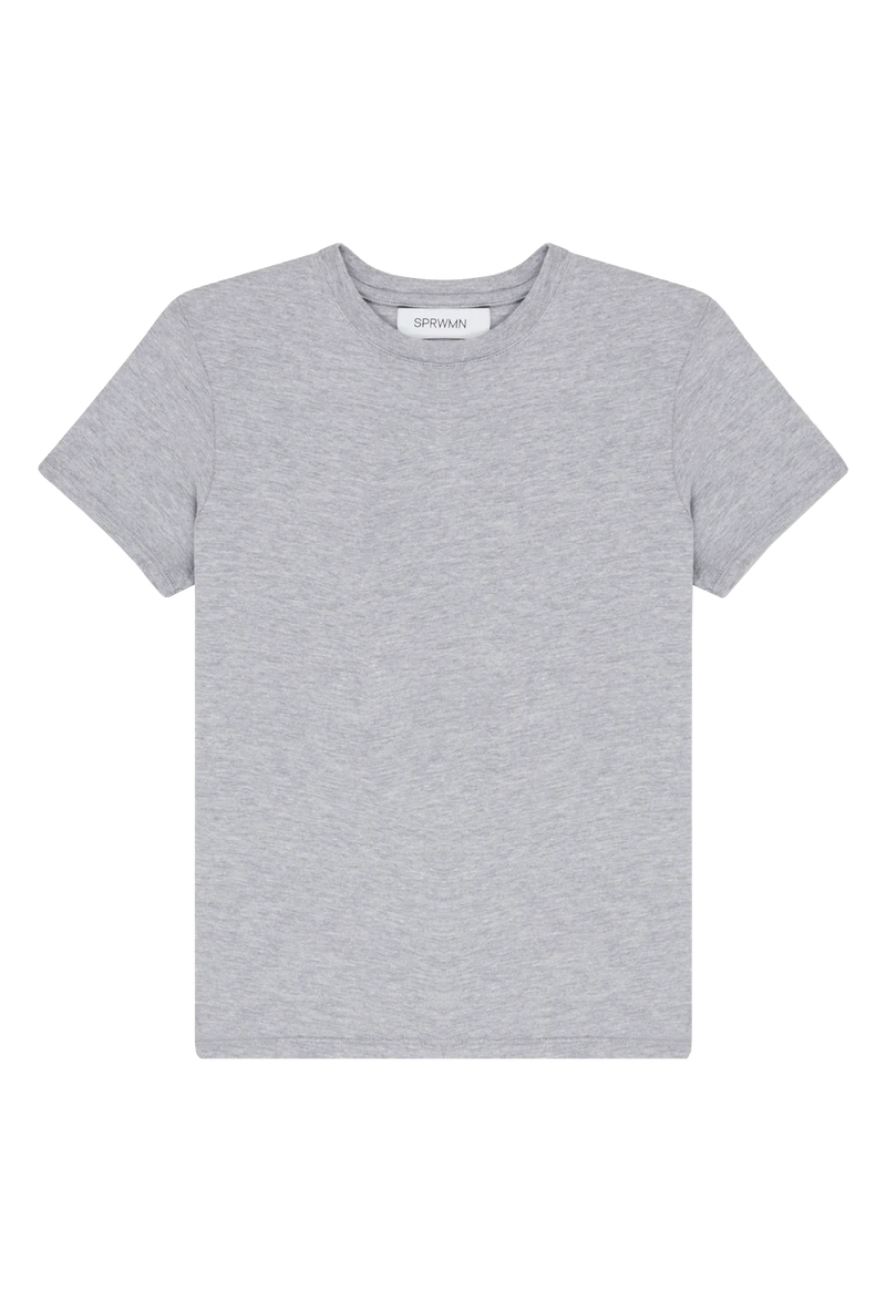 Gray t-shirt on a white background