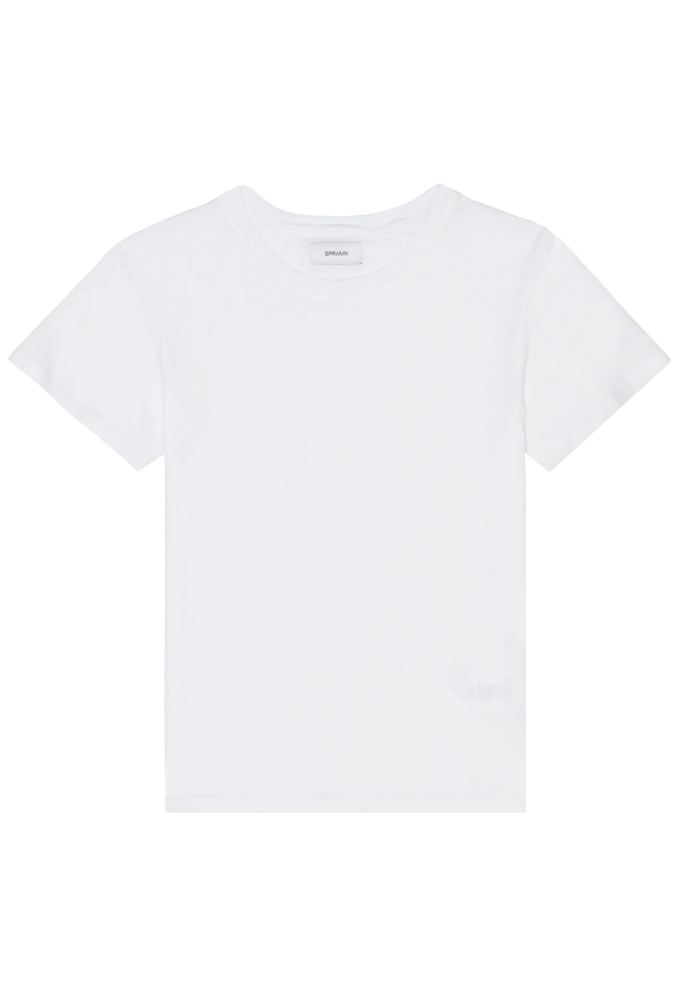 White t-shirt on a white background