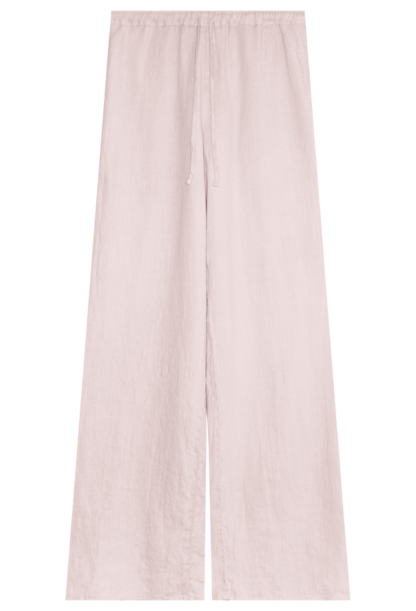 light pink linen pants. transparent background