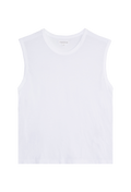 a white muscle tee. transparent background