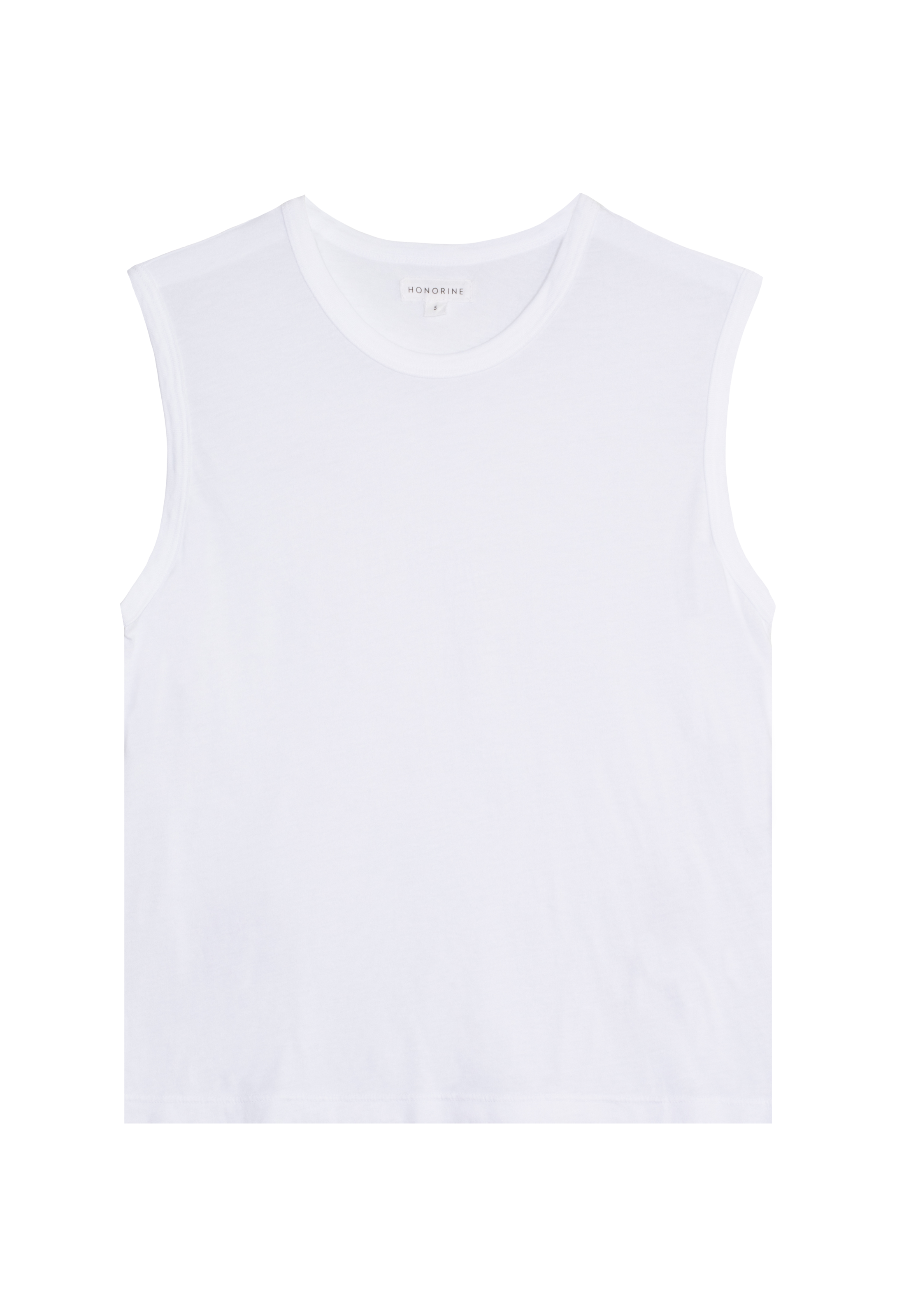 a white muscle tee. transparent background