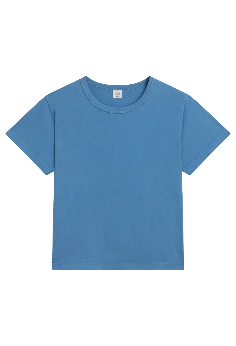 Blue t-shirt on a white background