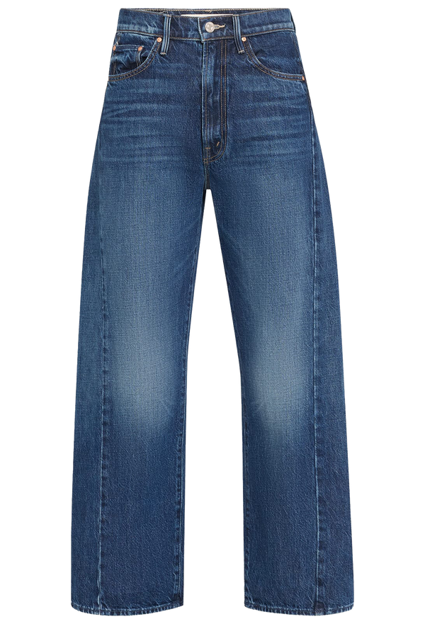 Blue jeans on a white background