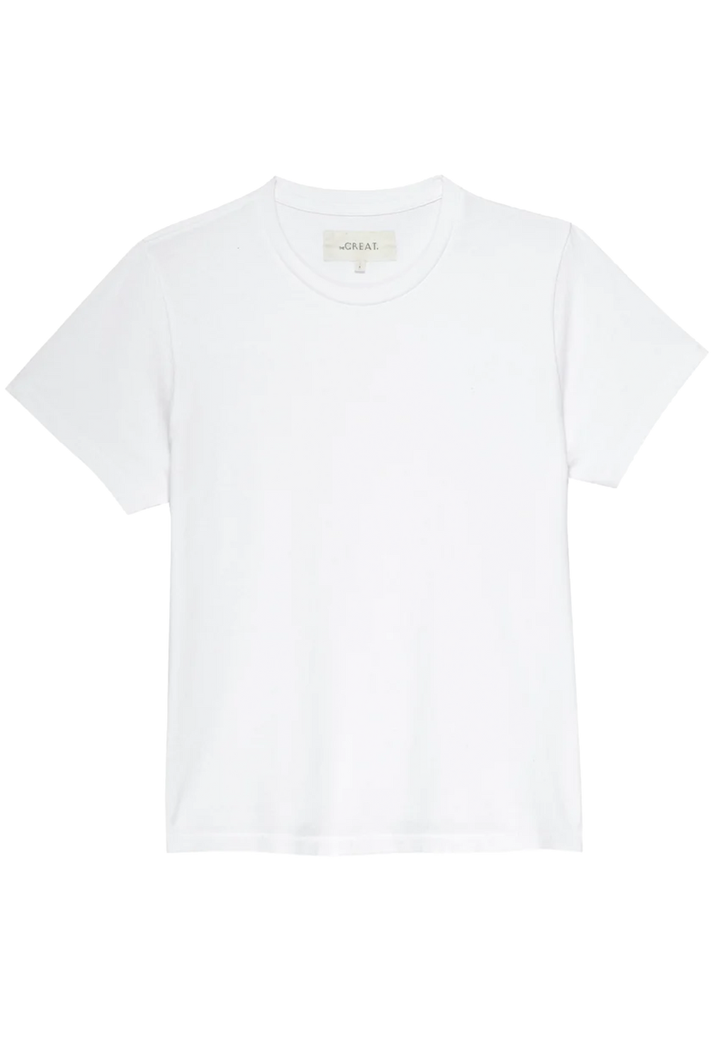 White t-shirt on a white background