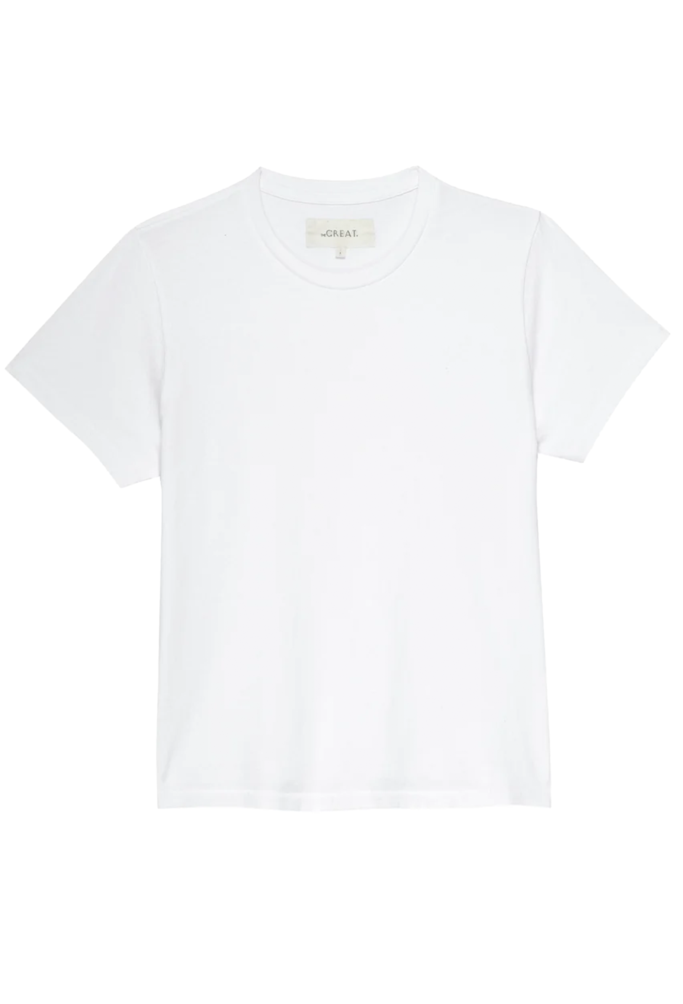 White t-shirt on a white background