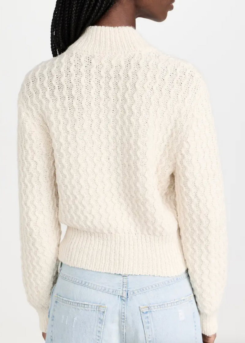 Helen Crop Mock Sweater