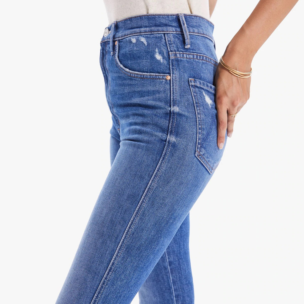 High Waisted Smoking Double Ankle Jean